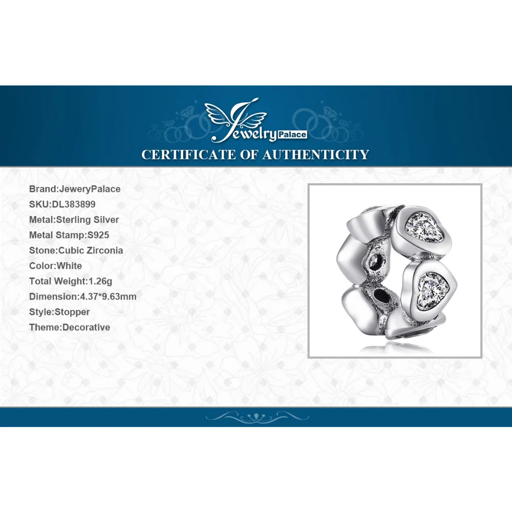 Jewelrypalace стерлингового серебра 925 интимные Любовь Spacer | Украшения и аксессуары