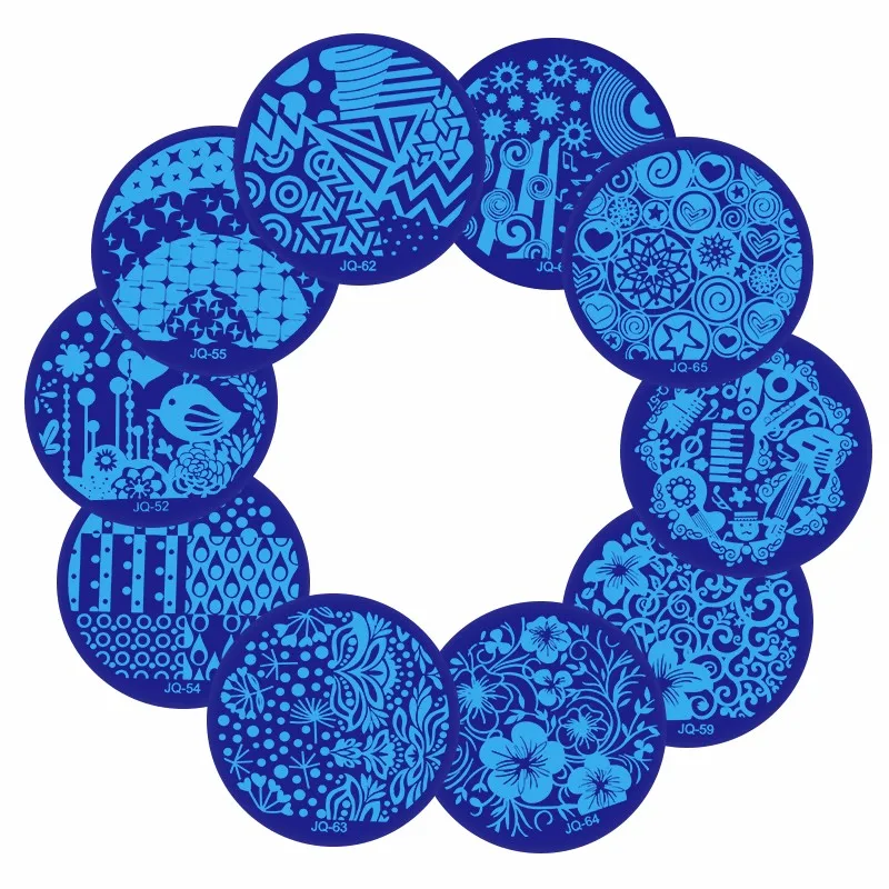 Набор стемпер для ногтей 10 шт. трафареты инструмент #1038 | Красота и здоровье