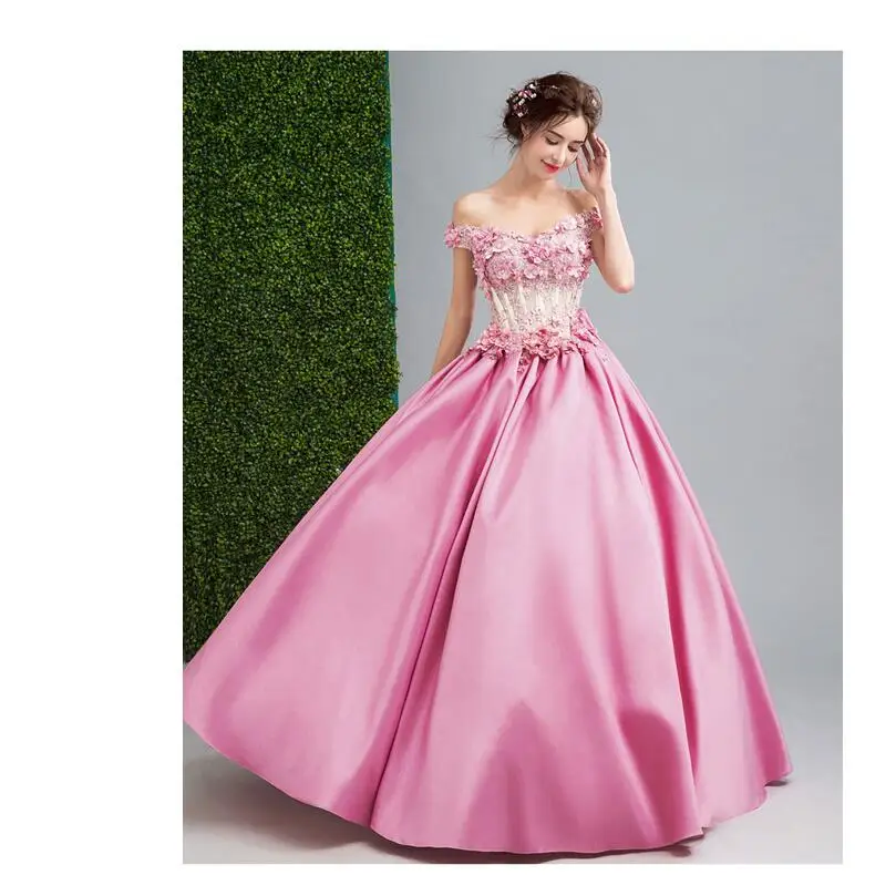 Hooltprinc 2017 новый роскошный персик кружева цветок quinceanera платья невесты sweet