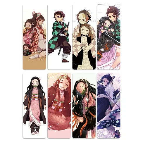 Style 5 8 шт. Kimetsu no Yaiba аниме закладки для книг водонепроницаемый прозрачный ПВХ пластиковая Закладка Красивая Книга знаки Подарок - Цвет: Style 5