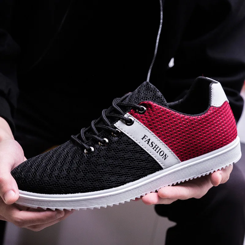 Мужские кроссовки из дышащего сетчатого материала повседневные теннисные туфли