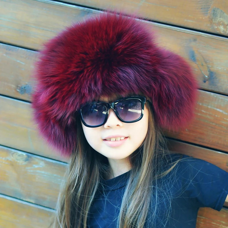 Новинка лидер продаж зимняя меховая шапка детская из натурального