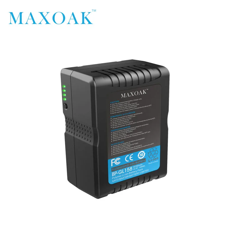 MAXOAK V158 10700mAh 14,8 V крепление батареи с адаптером зарядное устройство V Блокировка батареи для sony видеокамеры/BMCC