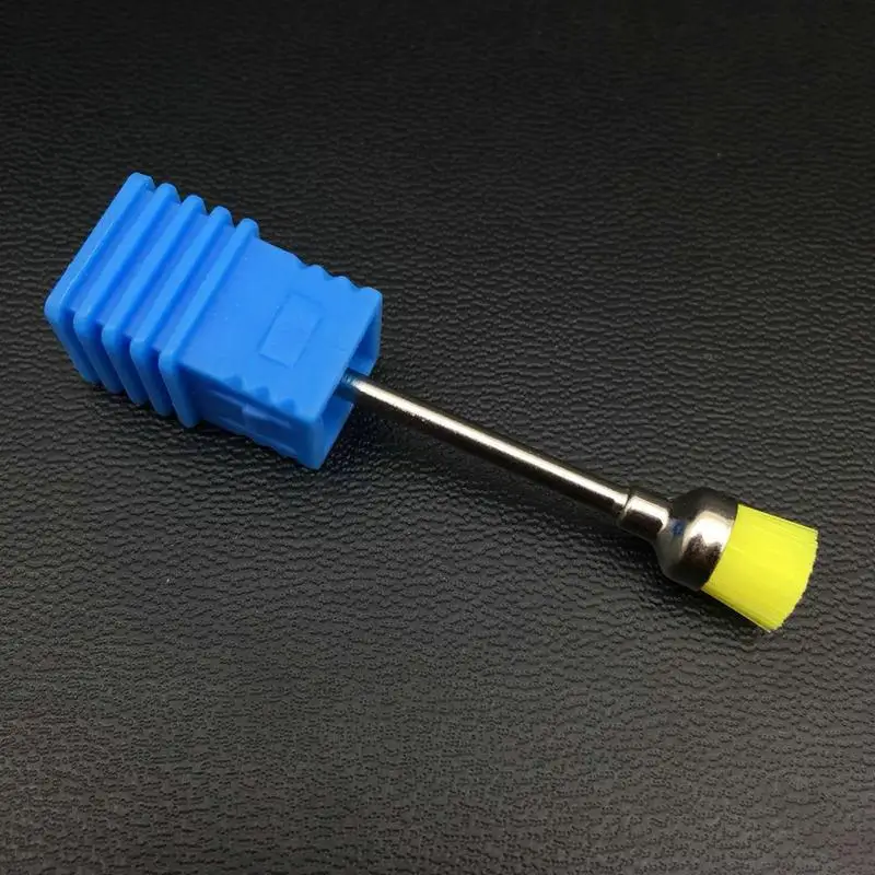 Сливовый 1 шт. насадка в виде щетки для ногтей вращающиеся Чистые Инструменты маникюр электрическая машина для ногтей аксессуары инструменты - Цвет: Сливовый