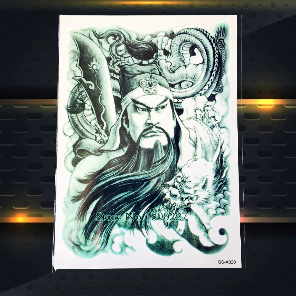 Man of Prower Designs Съемная Татуировка боди арт рукава рука татуировки наклейки 21*15 см