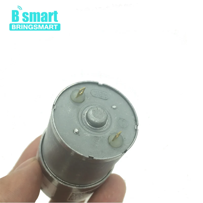 Bringsmart JGB37-3530, работающего на постоянном токе 12 В в Шестерни мотор высокий крутящий момент мотор редуктора обратный постоянного тока 24В Шестерни коробка для Шестерни s Металл Мини Электрический мотор