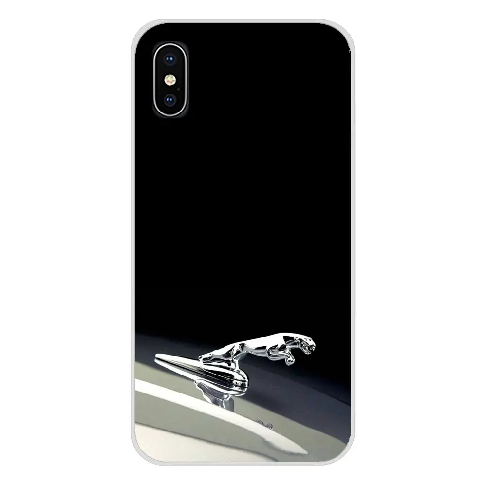 Для Apple iPhone X XR XS MAX 4 4S 5 5S 5C SE 6 6S 7 8 Plus ipod touch Jaguar Автомобильный логотип аксессуары