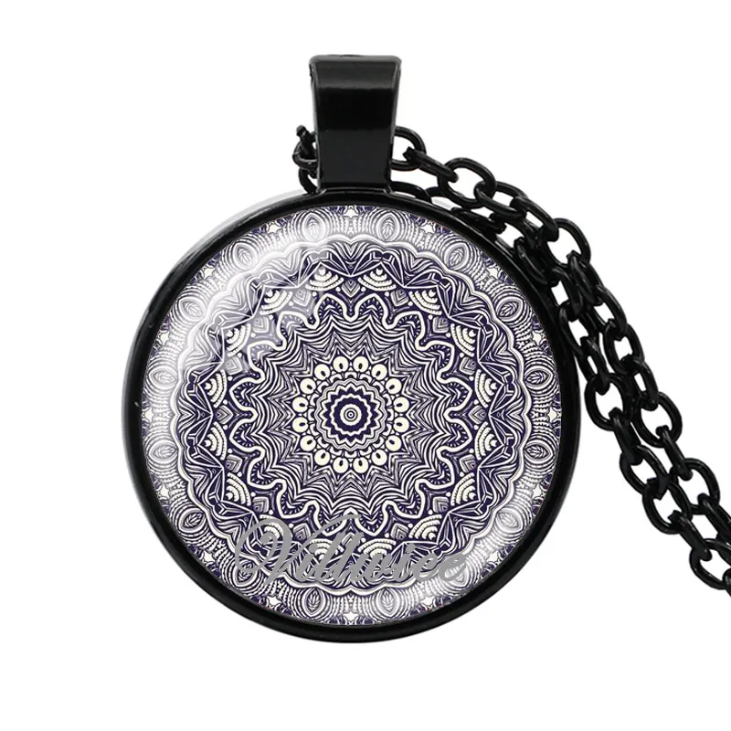 2018 модное ожерелье с зеленым цветком жизни подвеска в виде чакры Ом для йоги