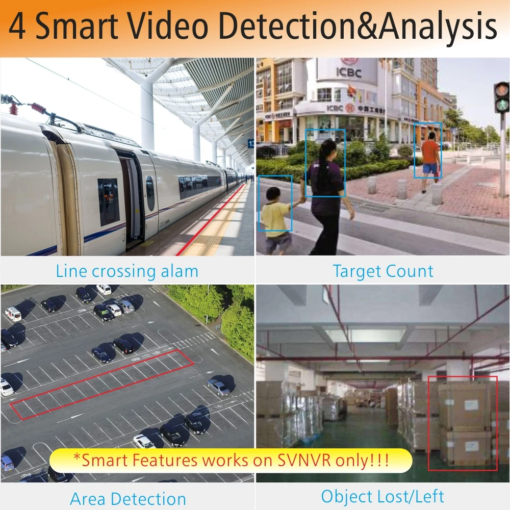 Наружная IP камера ENSTER SVMB1820 IP66 H.265 Onvif HD 1080P разработана для SVNVR с функцией Plug and Play и
