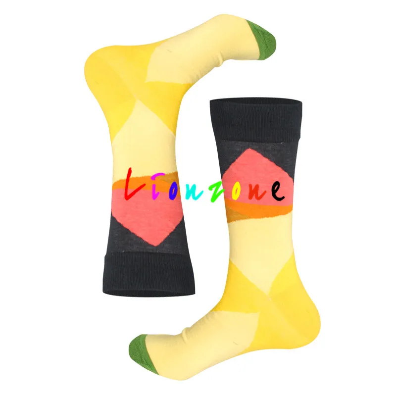 LIONZONE бренд Happy Socks для женщин/мужчин унисекс британский стиль Фламинго Зебра Миньоны Новинка художественная носки для влюбленных подарок - Цвет: Choice3