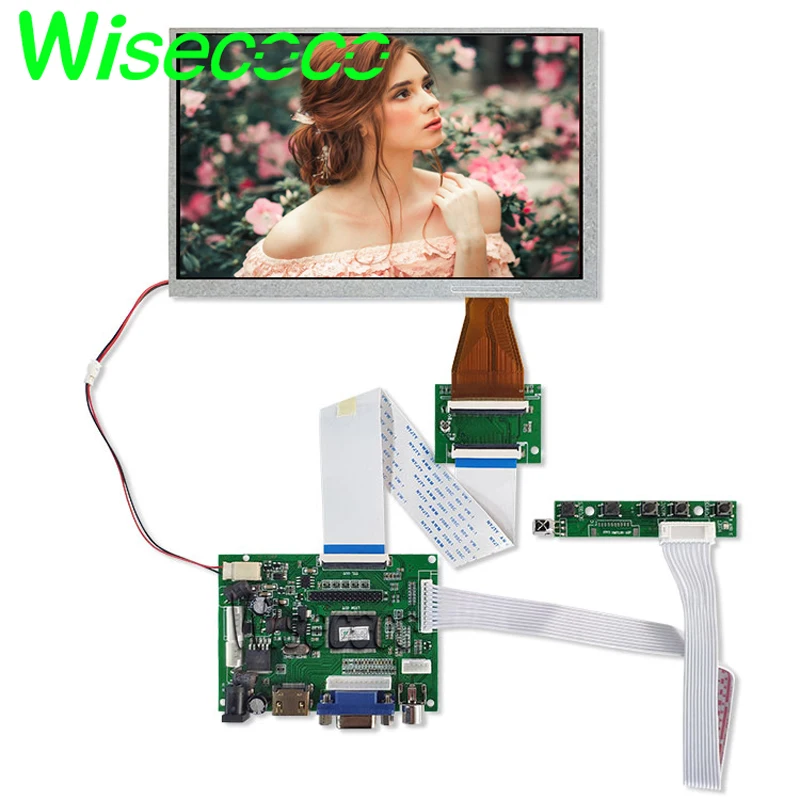 

7inch 800*400 TFT LCD Display 60pin LVDS With VGA 2AV Controller Board