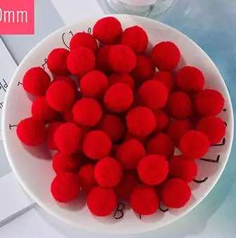 100 шт. 10/15/20/25 мм Мини пышная Нижняя Pom Poms помпонами ручной работы для детей игрушки свадебный Декор DIY товары для шитья и рукоделия