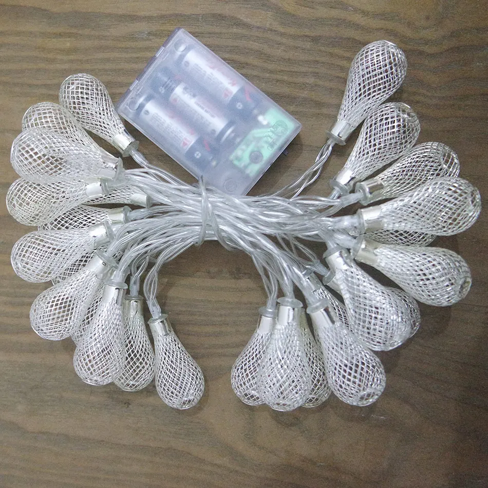 

Portable flameless party string light with metal mesh bulb hanging for home room decoration,party light,fairy led light decor.