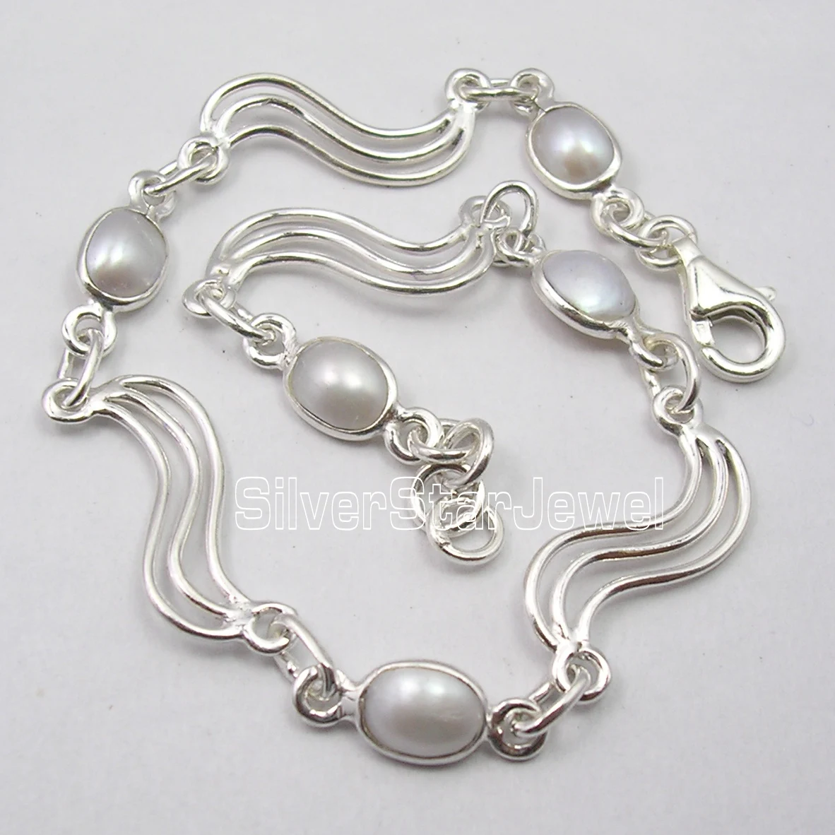 Chanti International AAA белый морской жемчуг милый браслет 8 1/4 дюймов 6 9 граммов|a bracelet|bracelet
