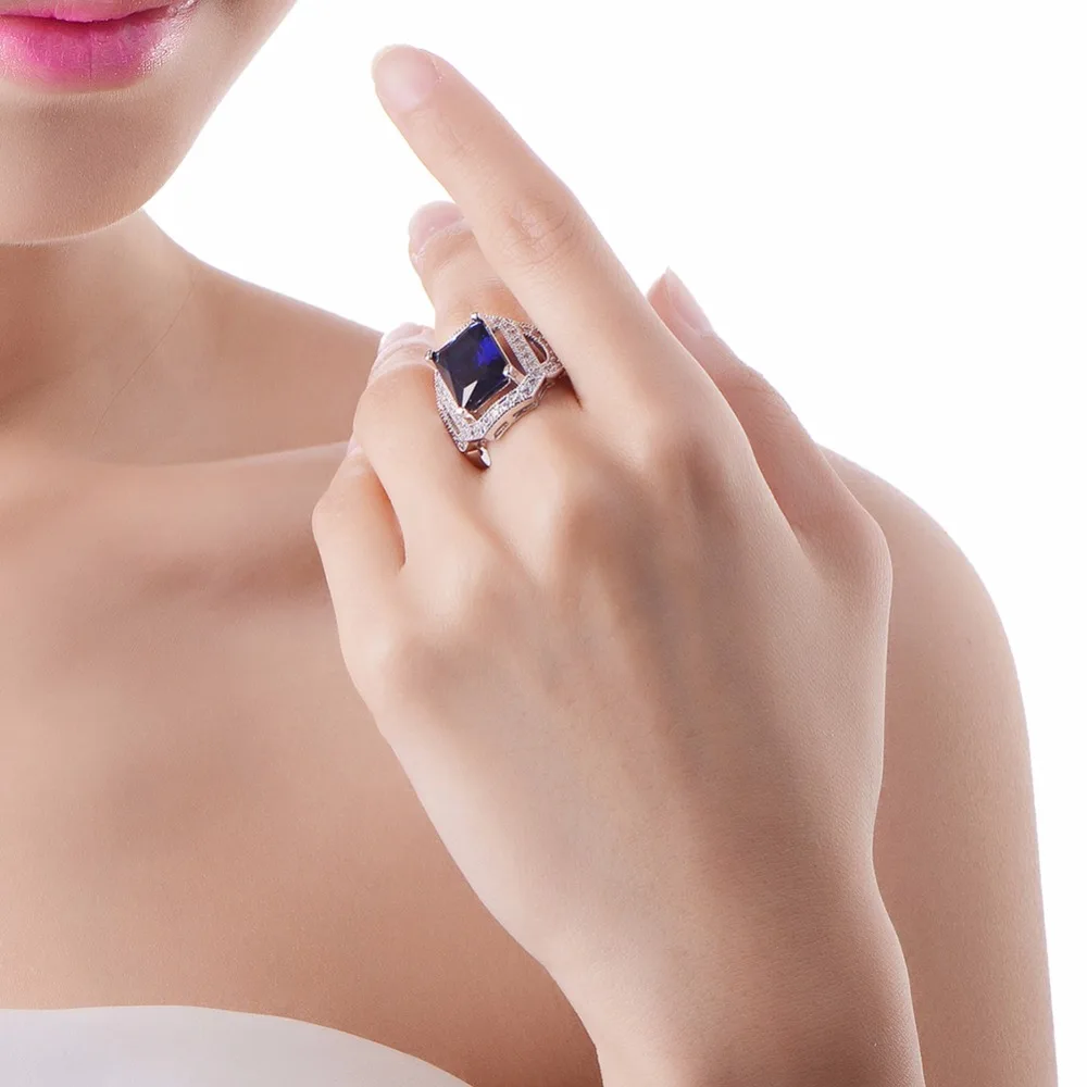 DK обручальное кольцо классические ювелирные изделия для женщин квадратное