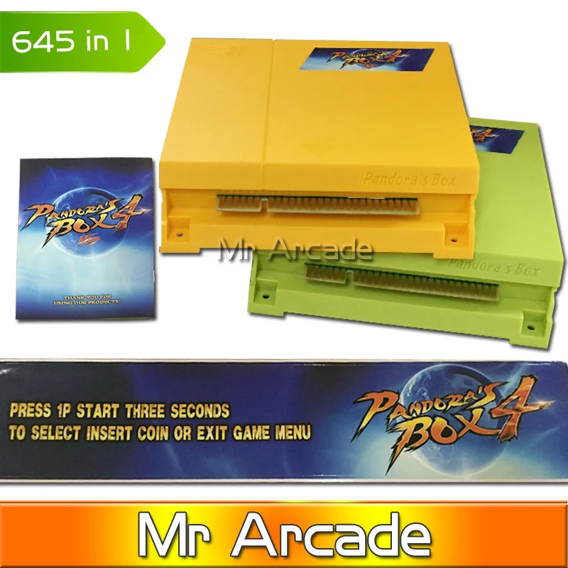 Pandora box 4 VGA / CGA output for LCD CRT 645 in 1 game board arcade bundle video-arcade jamma boards accesorios kit | Спорт и