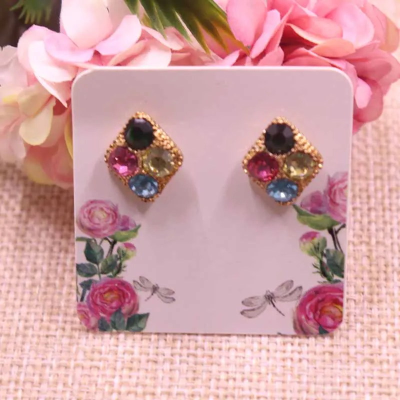 Новинка Лидер продаж 200 шт. сделай сам серьги гвоздики карта для сережек