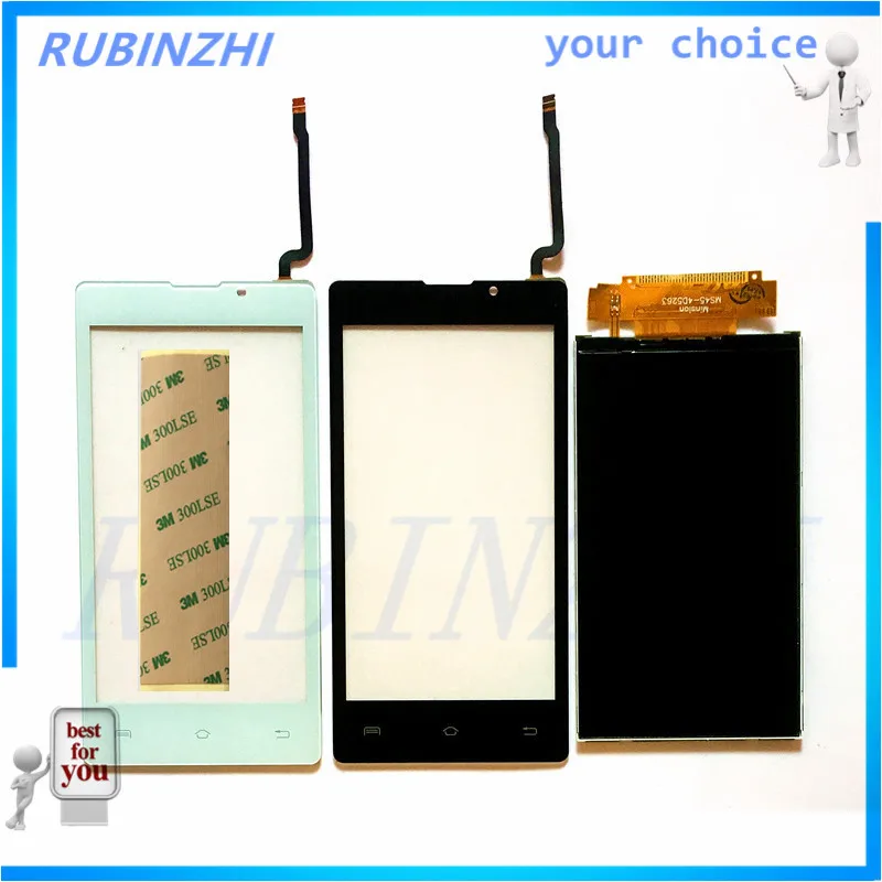Сенсорный экран RUBINZHI для Prestigio Wize A3 PSP 3453 DUO ЖК-дисплей дигитайзер + лента |