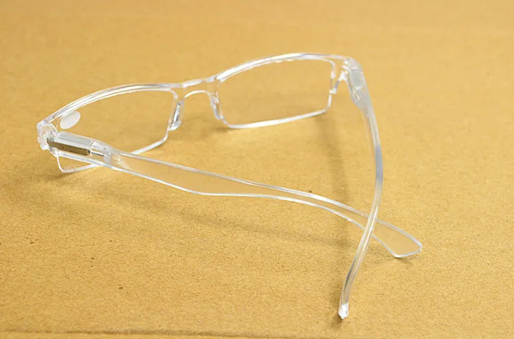 Новые Модные прозрачные очки для чтения из плексированного стекла с пружинными