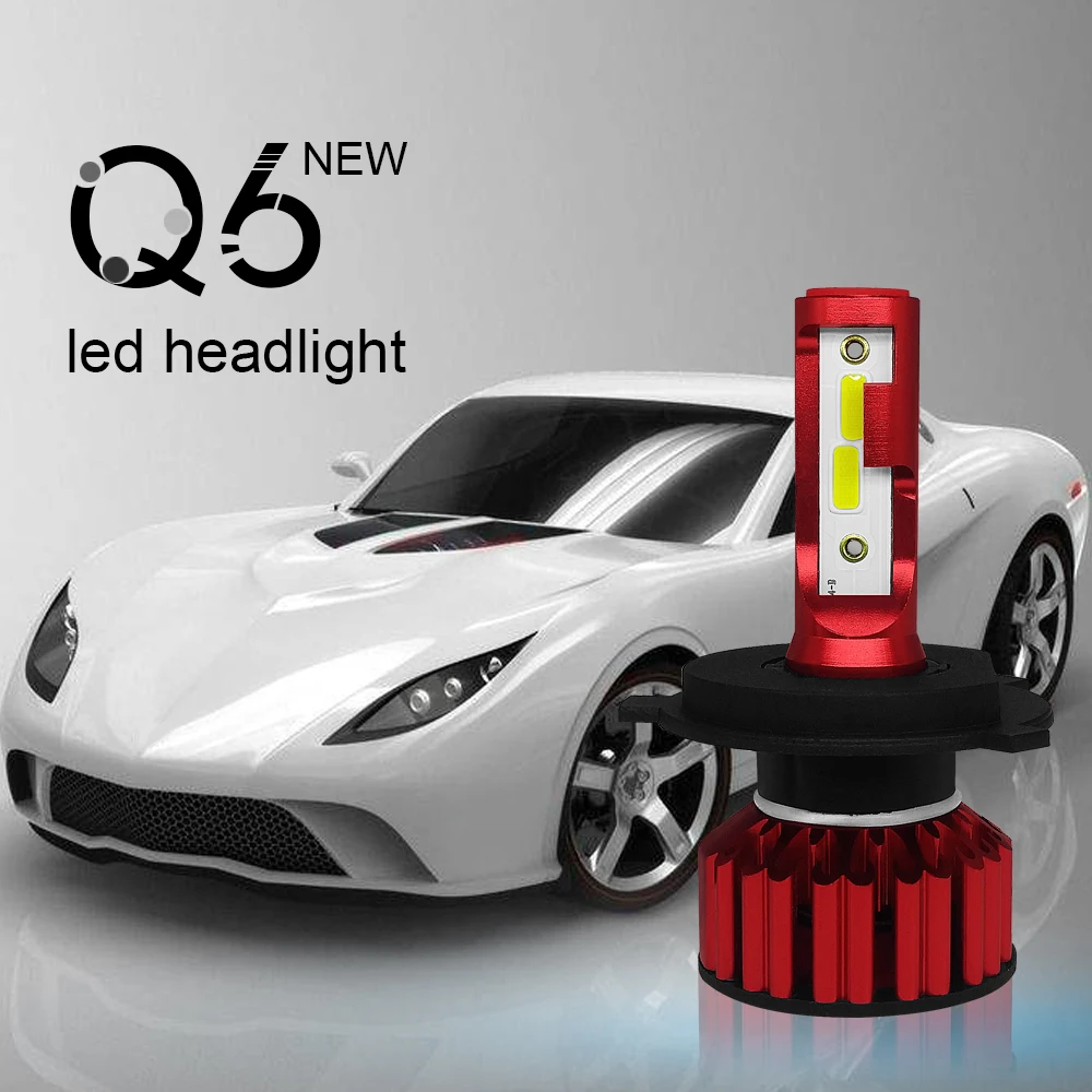 Комплект из 2 предметов новые Q6 Автомобильный светодиодный головной светильник