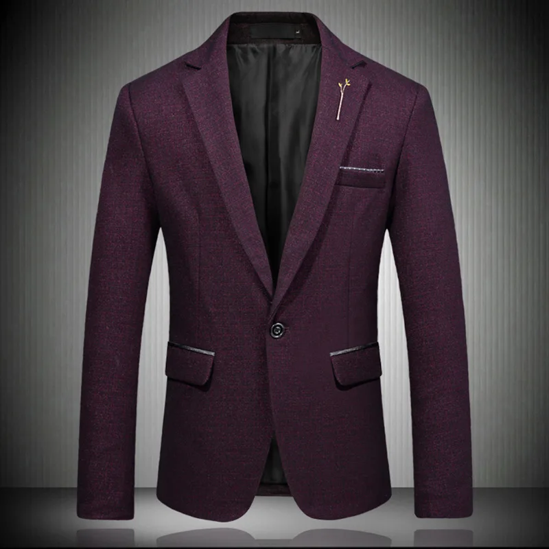 Высококачественный мужской повседневный деловой пиджак amazon брендовые блейзеры