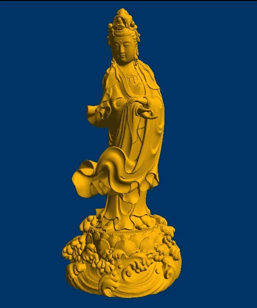 

3d рельеф stl модель для ЧПУ artcam 3d модели Goddess Of Mercy_11