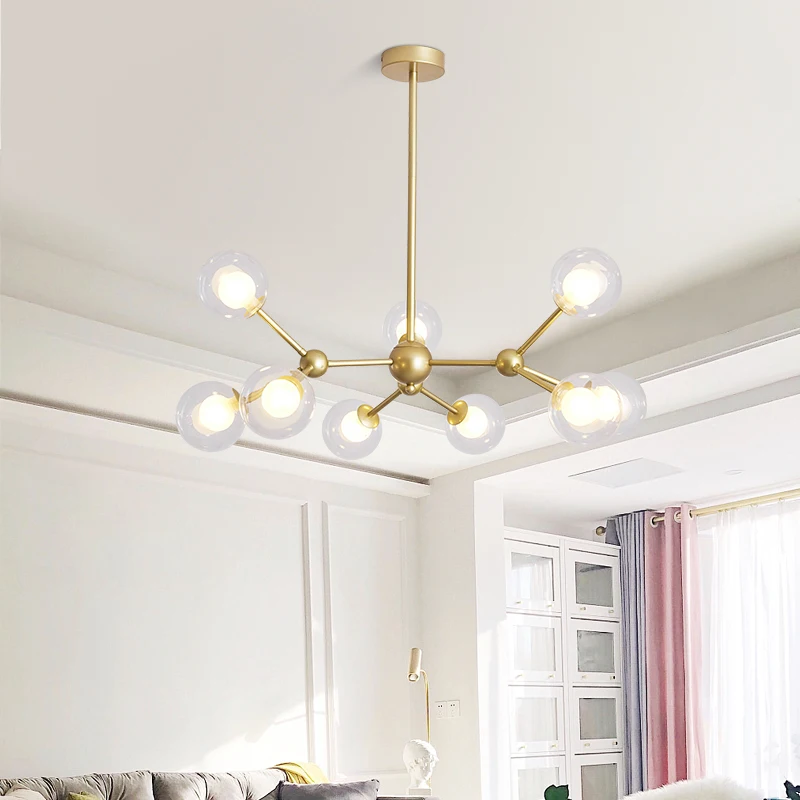 Современная светодиодная люстры Кольца Потолочная люстра для гостиной