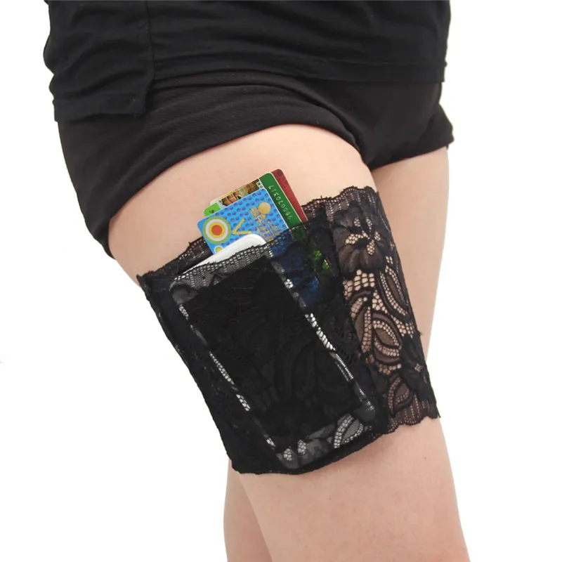 Новые Сексуальные черные кружевные гетры с цветочным рисунком 1 шт. ленты для