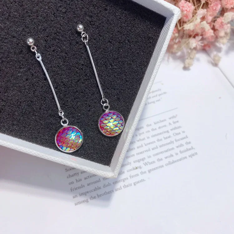 Масштаб кристалл серьги гипоаллергенная fadeless сплав ювелирные изделия для женщин