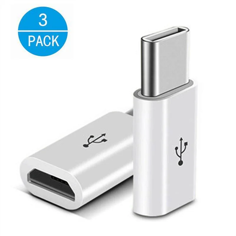 Переходник с Micro USB на Type-C для зарядного кабеля Huawei Mate9 P9 P10 LG G5/G6 Samsung S8 Plus ZUK Z2