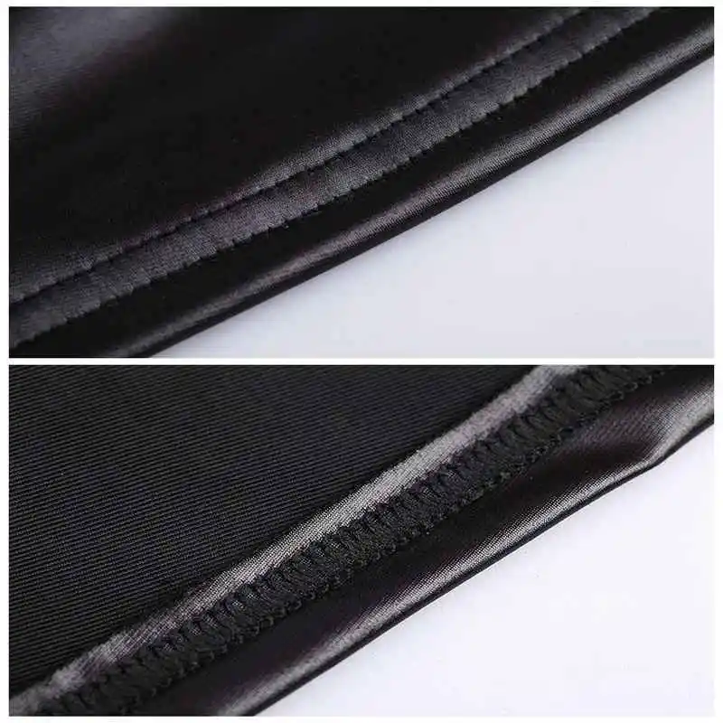 2018 черные кожаные сексуальные боди костюмы для женщин ПВХ эротические трико