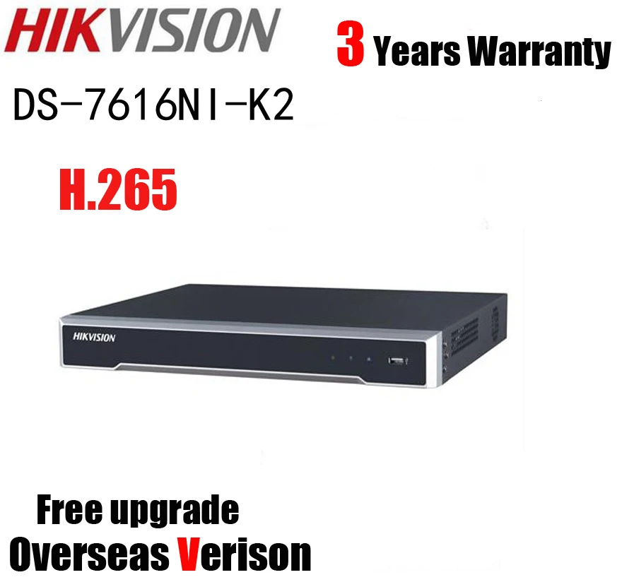 Hikvision DS 7616NI K2 8MP 16CH H.265 4 К NVR с 2 SATA interfacesnetwork видео Регистраторы|nvr 4k|nvr 16chnvr h.265 |