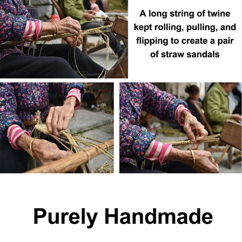 Женские шлепанцы из соломенной ткани летние легкие сандалии унисекс