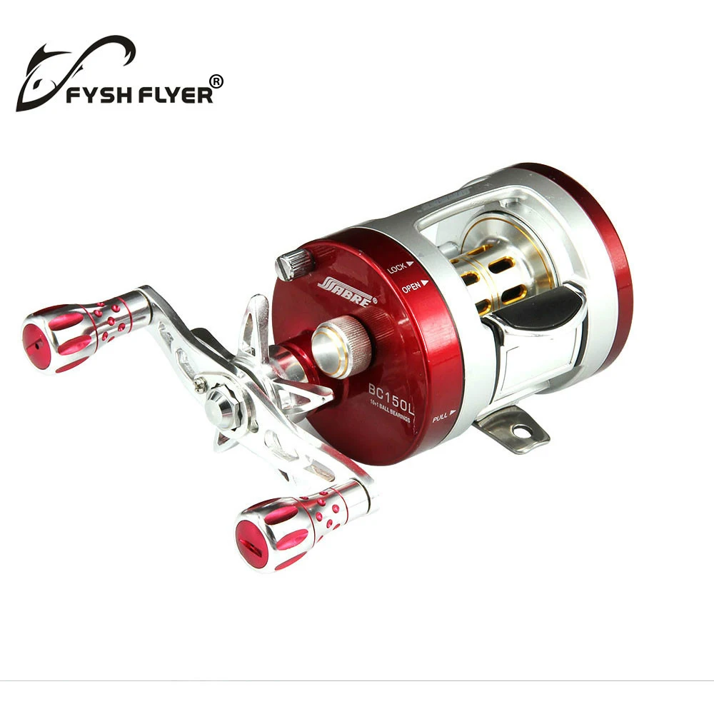 SEAHAWK-BC Light Al Alloy Body Cover One-Way Clutch Ball Bearing Fishing Reel 10+1BB Red And Silver | Спорт и развлечения