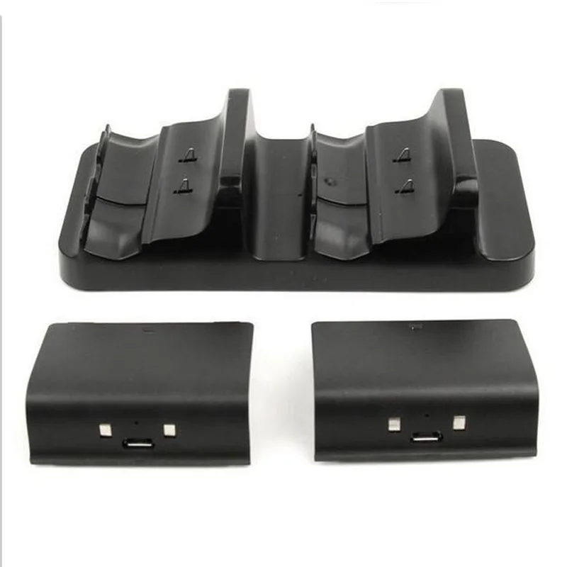 Двойное зарядное устройство для док-станции + 2 аккумуляторных аккумулятора