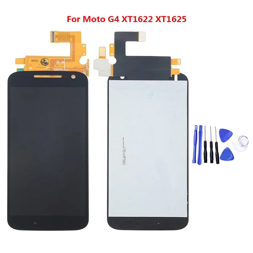 Телефон ЖК дисплей для Motorola Moto G4 XT1622 XT1625 Дисплей Сенсорный экран планшета