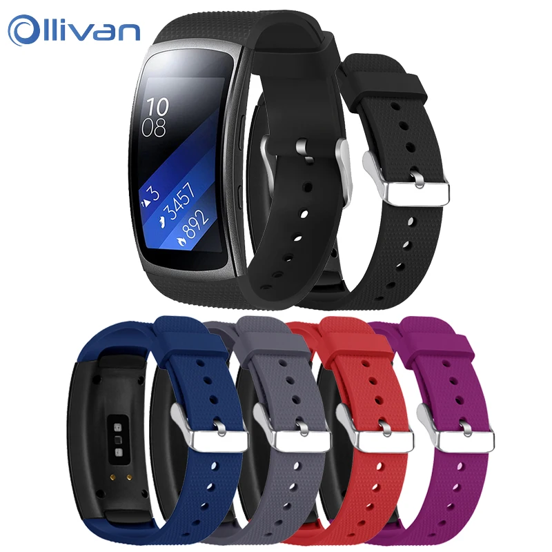 Сменный Браслет Ollivan для samsung gear Fit 2 Pro, силиконовый ремешок для samsung Fit 2/Fit2 Pro, мягкий силиконовый ремешок из ТПУ