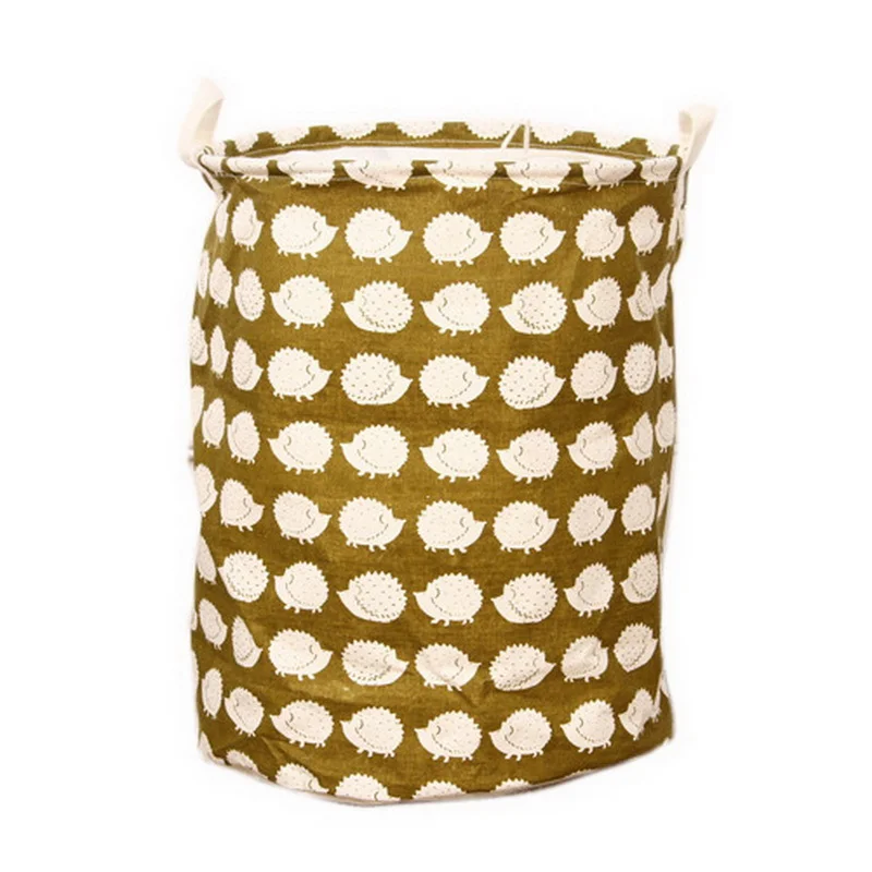 1 шт. хлопок печати большой складной корзина для белья сумка хранения одежды | Дом
