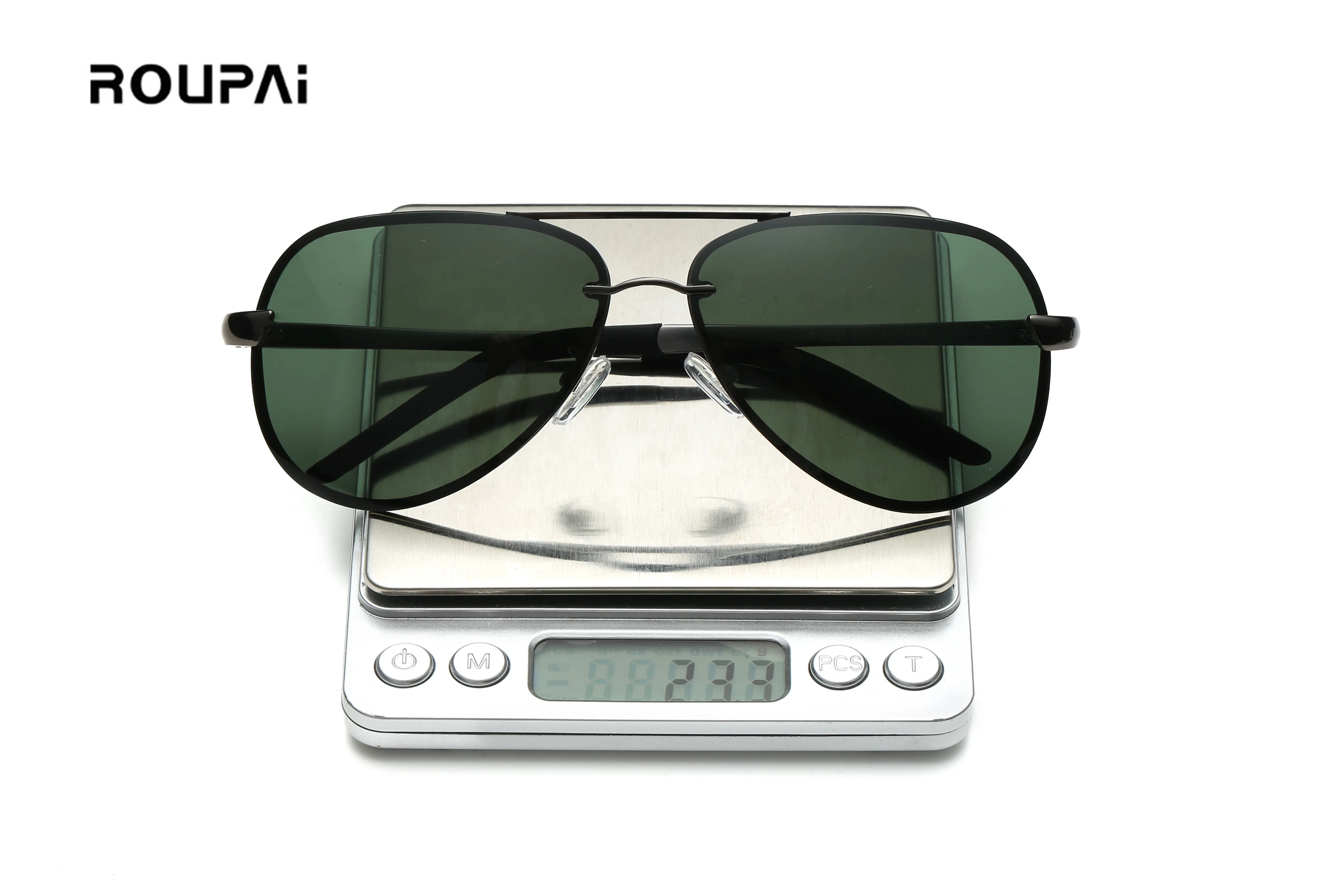 Мужские солнцезащитные очки ROUPAI поляризационные брендовые дизайнерские