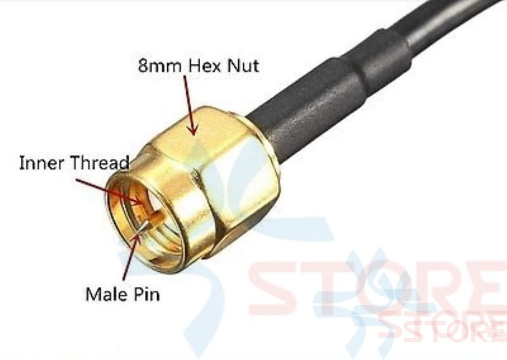 Цифровая антенна DVB-T 433 МГц 6 дБи SMA для HackRF One радиотелеметрия | Игрушки и хобби