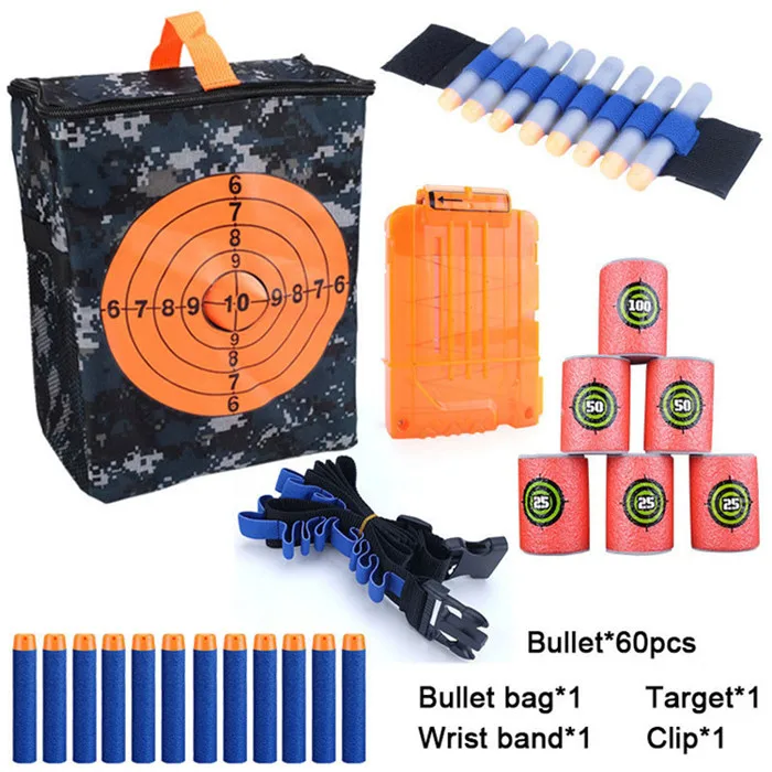 suit 5 Тактический игрушечный пистолет пули хранения целевой мешок для Nerf Чехол держатель Органайзер сумка Совместимость для Nerf аксессуары - Цвет: suit 5