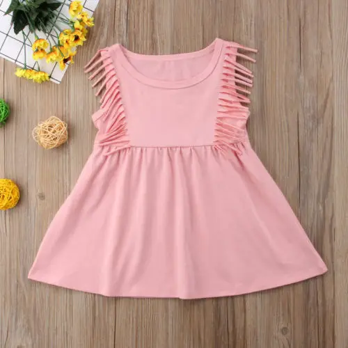 Одежда для новорожденных девочек платье принцессы мини-одежда с кисточками