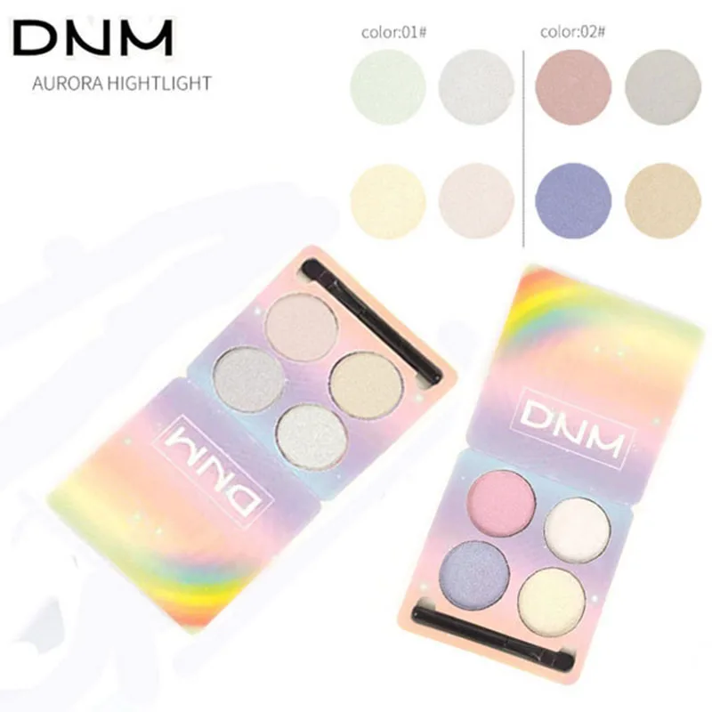4 цвета бренд макияж яркий светильник тени для век Палитра бальзам нюд минералы