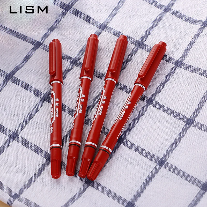 Оптовая продажа 3 шт. двойные кончики маркеры ручки тонкие точки черные синие