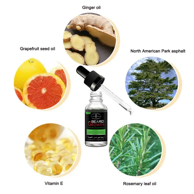 Натуральное масло для роста бороды мужчин органический воск продукты выпадения