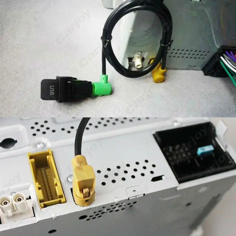 LEEWA 10 набор автомобильный OEM RCD510 RNS315 USB кабель с переключателем для VW Golf MK5 MK6 VI 5 6 Jetta