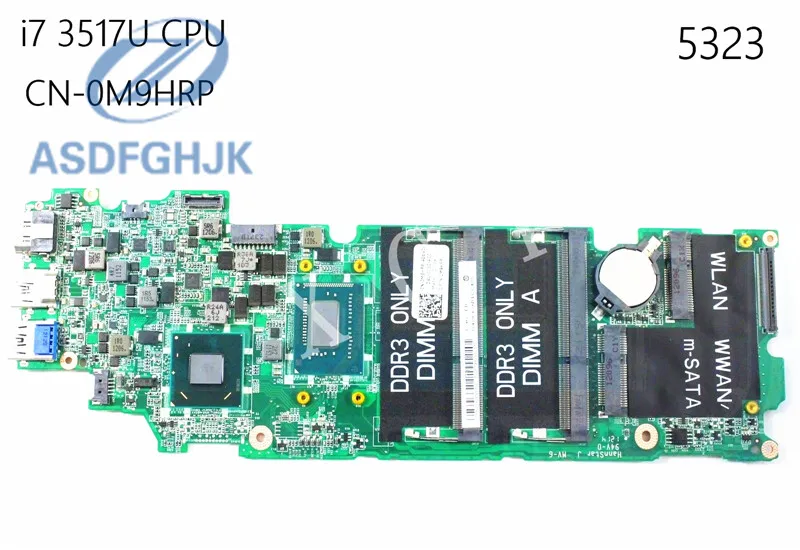 Материнская плата для ноутбука Dell Inspiron 5323 материнская M9HRP 0M9HRP CN-0M9HRP i7-3517U 1 9 ГГц DDR3