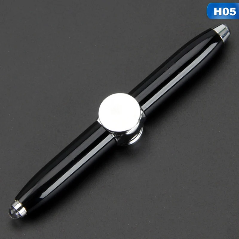 5 Finger Leisure Toys Fidget Spinner Multi-Function Gyroscope Pen Decompression Light LED Lamp Ball Point Pen Relieve Stress - Цвет: 5