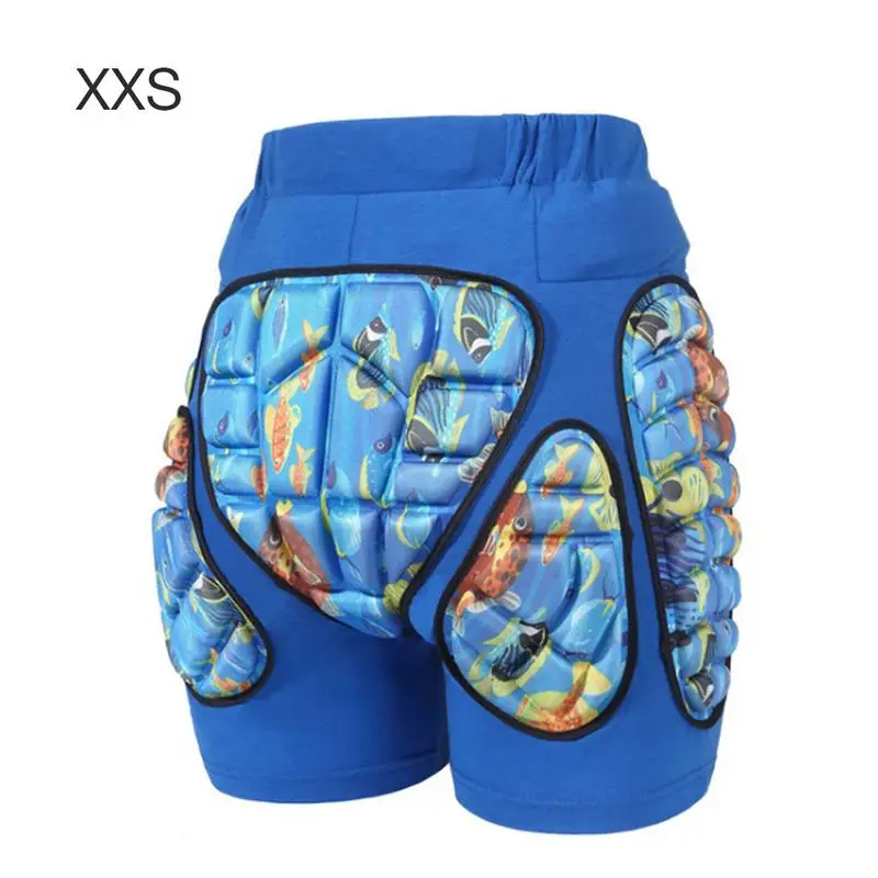 Blue XXS Роликовые коньки набедренная Подушка/лыжный набедренный коврик для взрослых и детей хоккейные штаны защитные ударопрочные защитные штаны - Цвет: Blue XXS