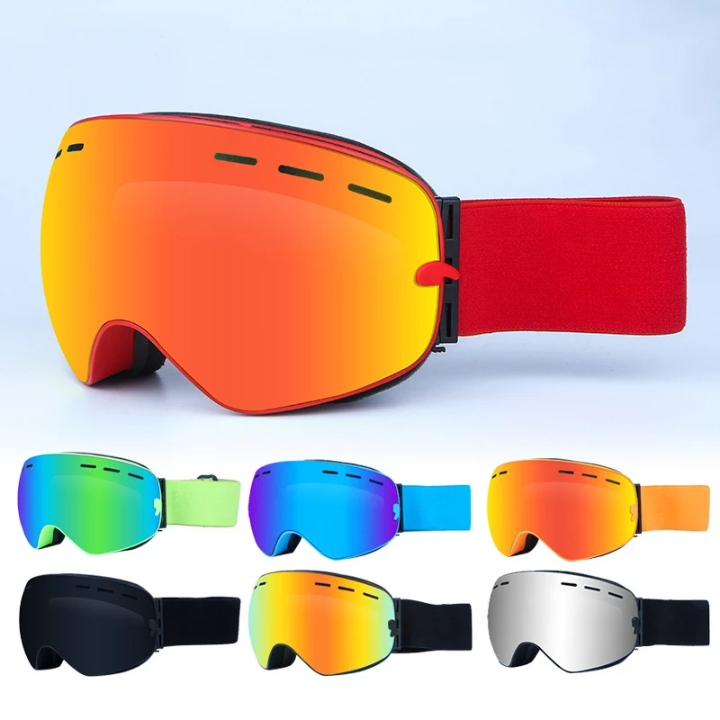 Ski Goggles Double Lens ski zonnebril Anti-fog Snow Glasses Skiing Men Women gafas de esqui Snowboard | Спорт и развлечения